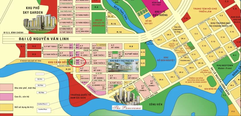 Vị trí dự án Park View Phú Mỹ Hưng Quận 7