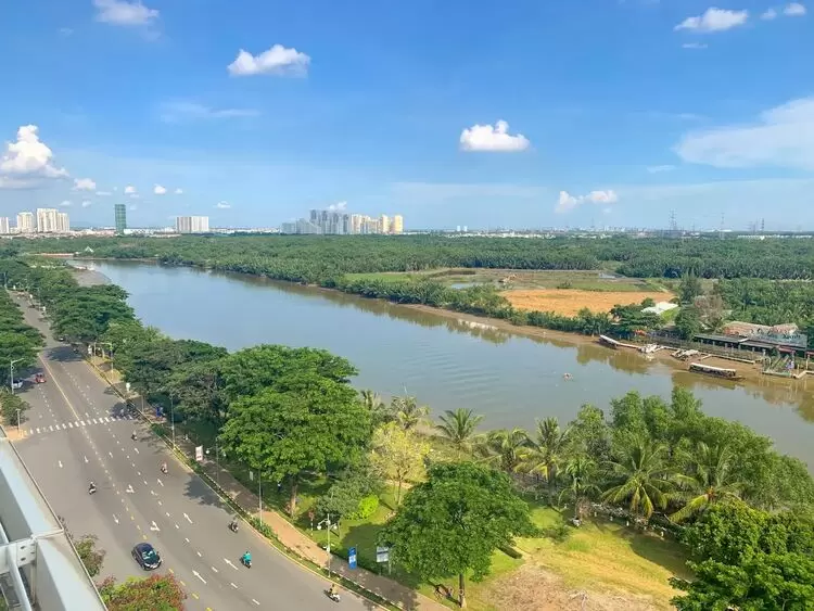 View thực tế từ căn hộ Grandview Phú Mỹ Hưng
