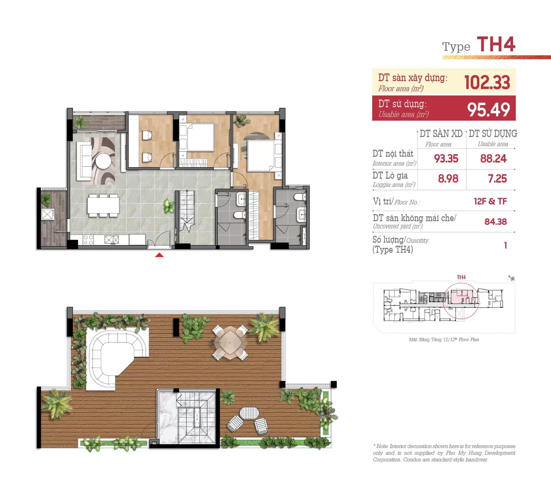 Thiết kế căn hộ Penhouse Phú Mỹ Hưng