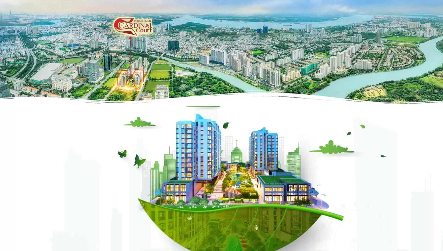 Phối cảnh thực tế dự án Cardinal Court Phú Mỹ Hưng