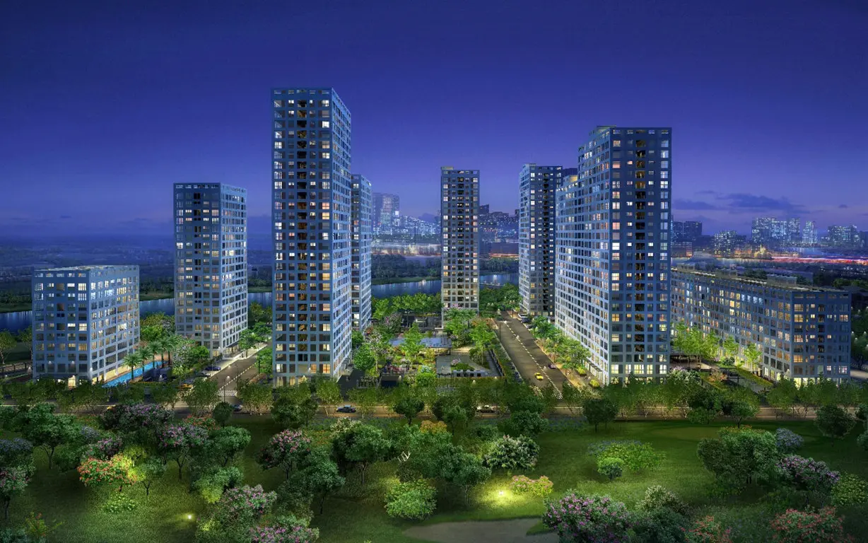 Phối cảnh ban đêm dự án Happy Valley