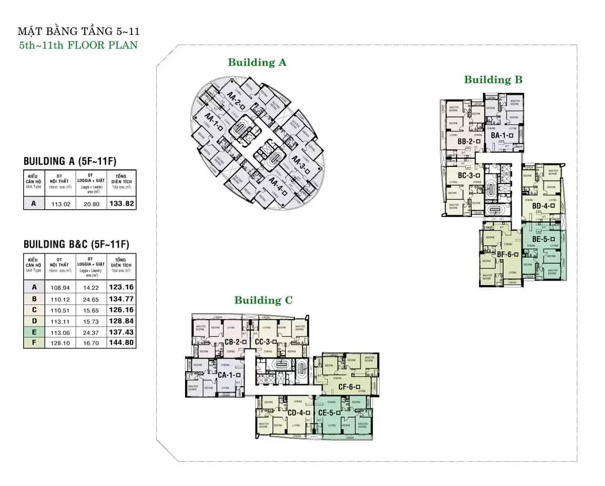 Mặt bằng dự án River Park Phú Mỹ Hưng