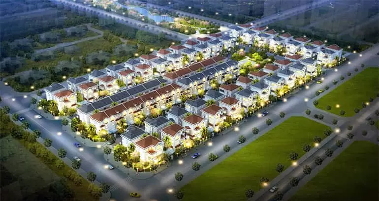 Phối cảnh các căn biệt thự Nam Viên Phú Mỹ Hưng