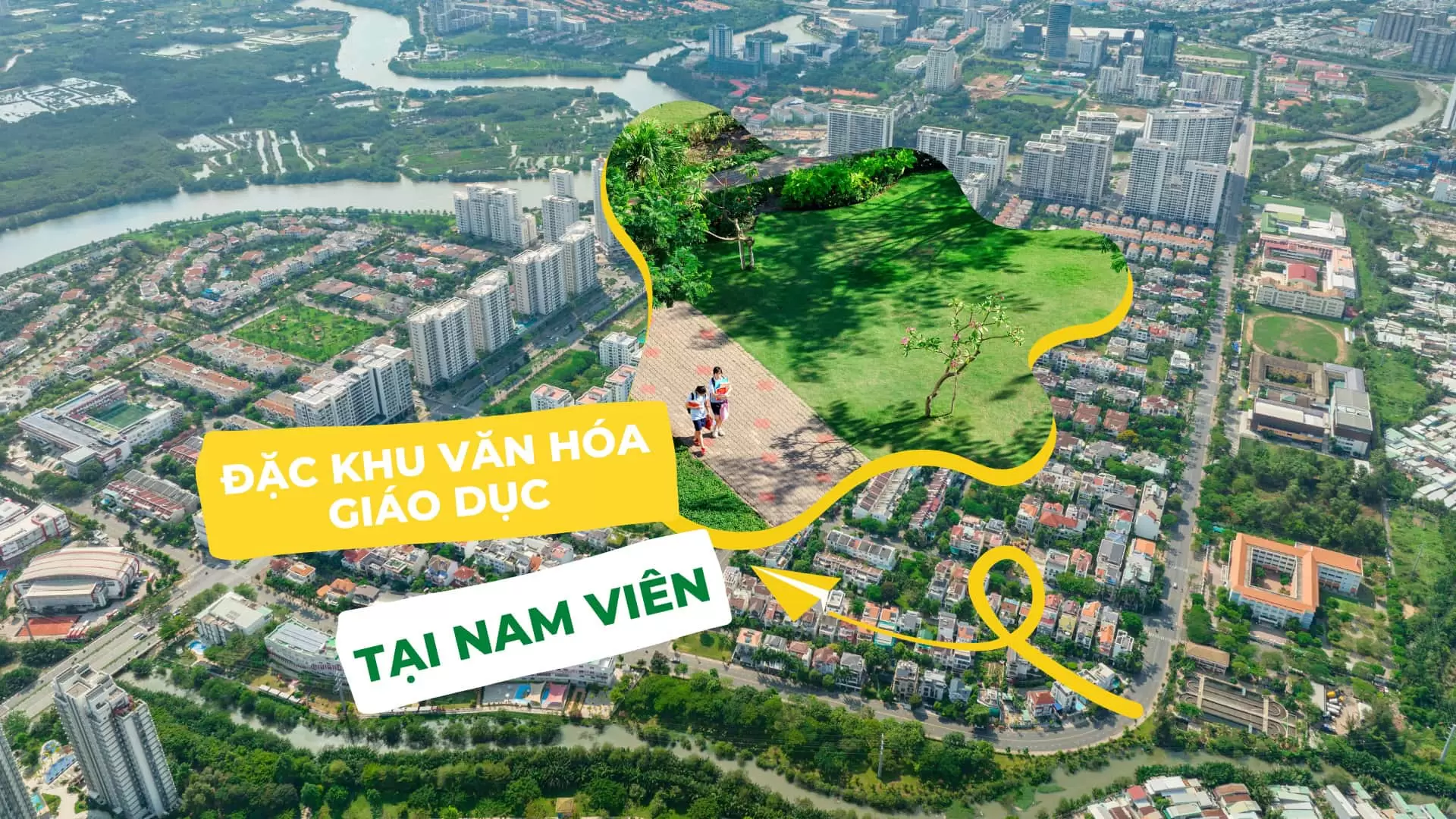 Nam Viên thuộc khu vực có mật độ cây xanh cao nhất Phú Mỹ Hưng