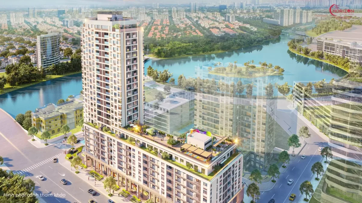 Phối cảnh dự án The Horizon ở Hồ Bán Nguyệt