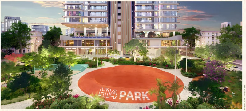 Công viên H14 phía sau dự án