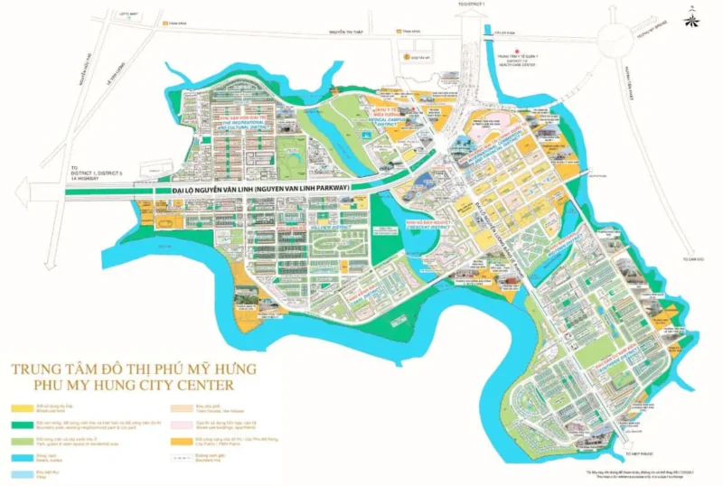 Bản đồ Phú Mỹ Hưng