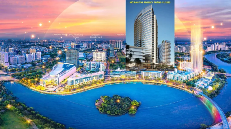 Vị trí The Regency cực đẹp sát Hồ Bán Nguyệt