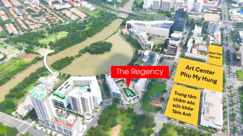 Liền kề dự án là Hồ Bán Nguyệt, Cầu Ánh Sao, Crescent Mall, CBD Phú Mỹ Hưng trong khoảng cách đi bộ
