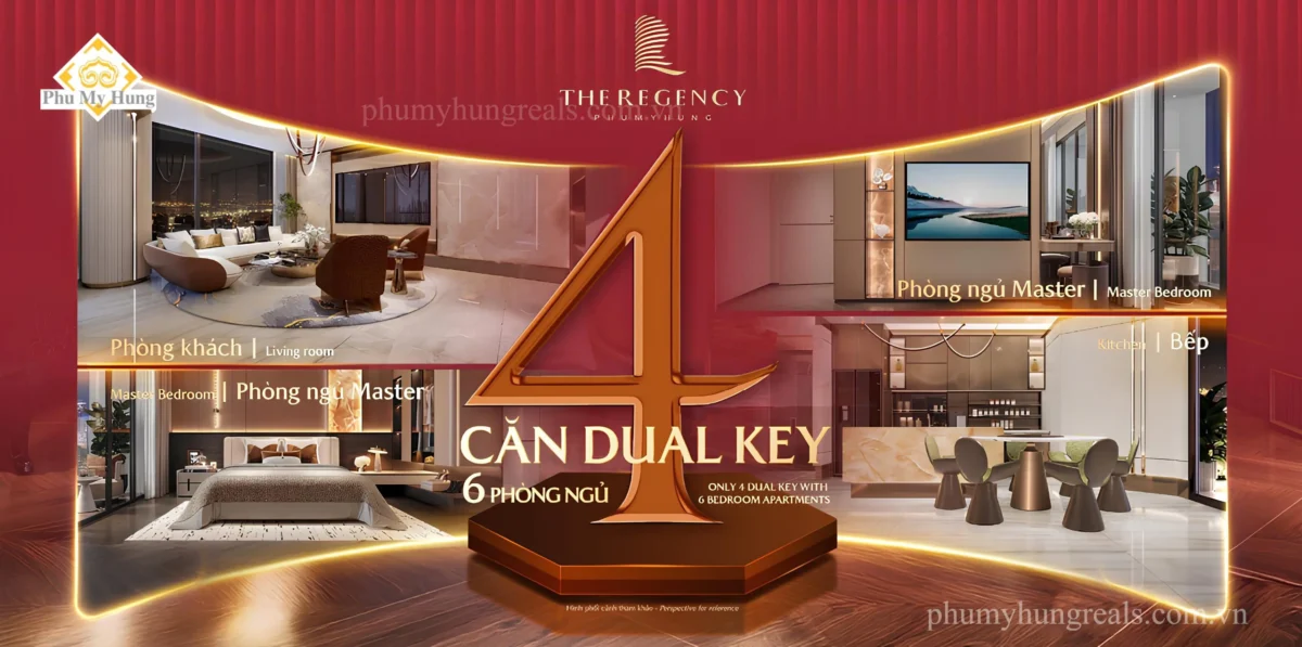 4 căn dual key diện tích lớn tầng 22-23