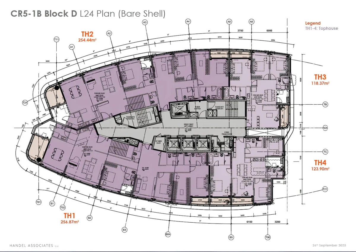 Mặt bằng tầng Penthouse 24
