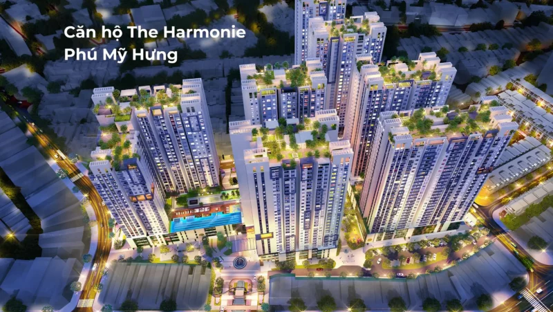 Phối cảnh các Block căn hộ tại dự án Harmonie Phú Mỹ Hưng Bình Dương