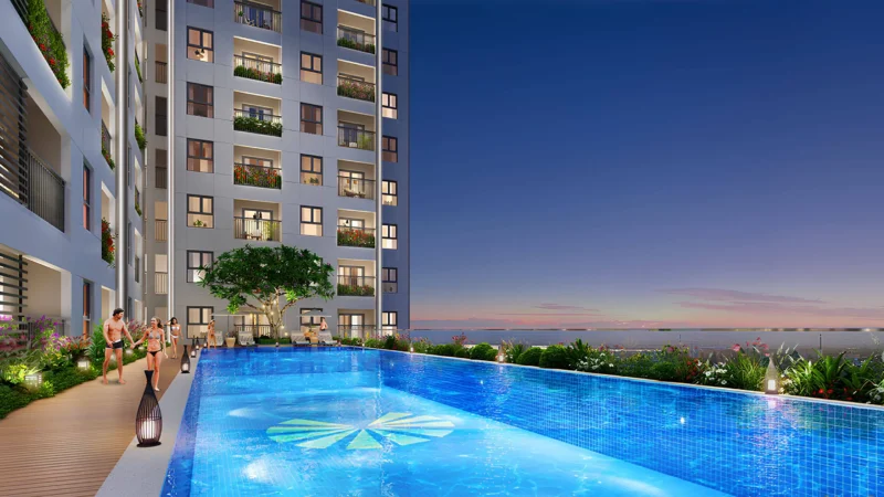 Mặt bằng căn hộ thiết kế thông minh và vô cùng thông thoáng