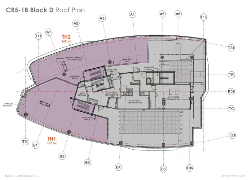 Mặt bằng tầng tophouse duplex