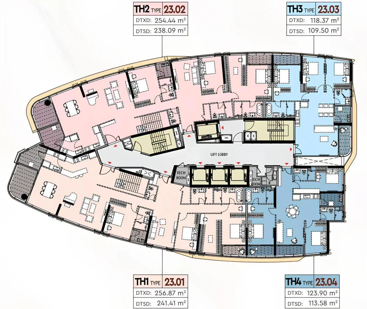 Mặt bằng tầng 24