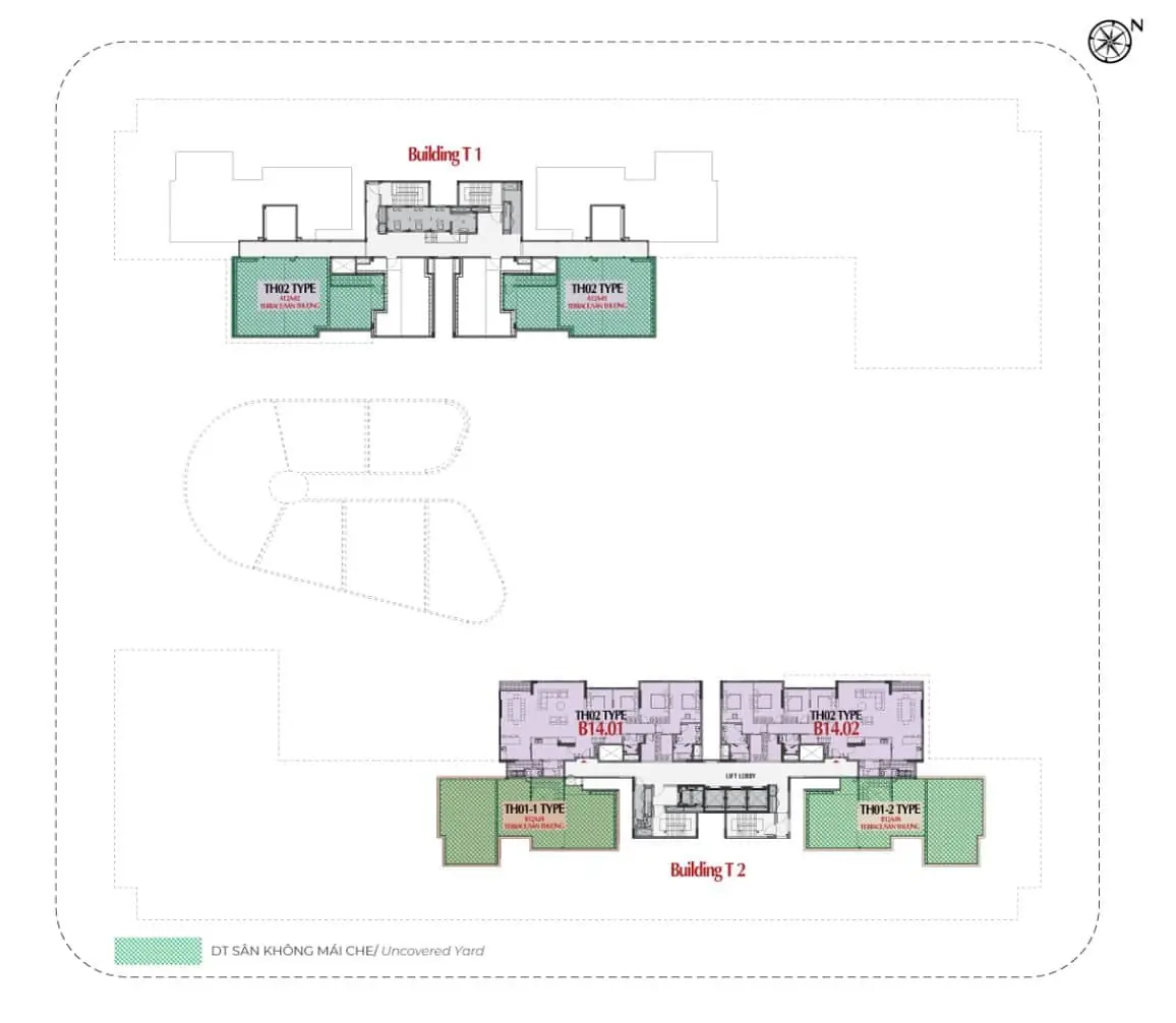 Mặt bằng tầng 15