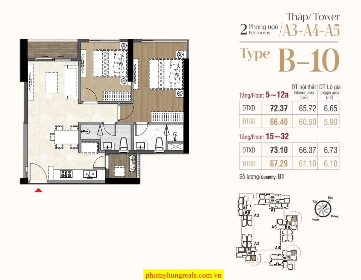 can 2 phong ngu 11 Phu My Hung Reals