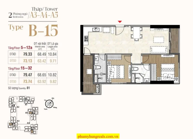 can 2 phong ngu 12 Phu My Hung Reals