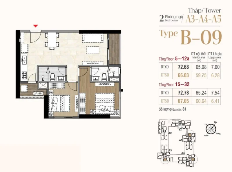 can 2 phong ngu 2 Phu My Hung Reals