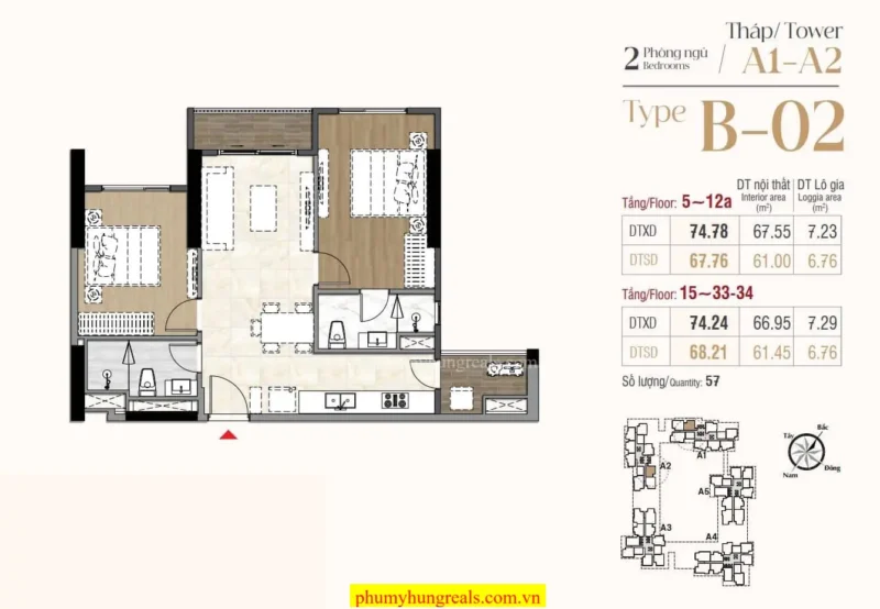 can 2 phong ngu 9 Phu My Hung Reals