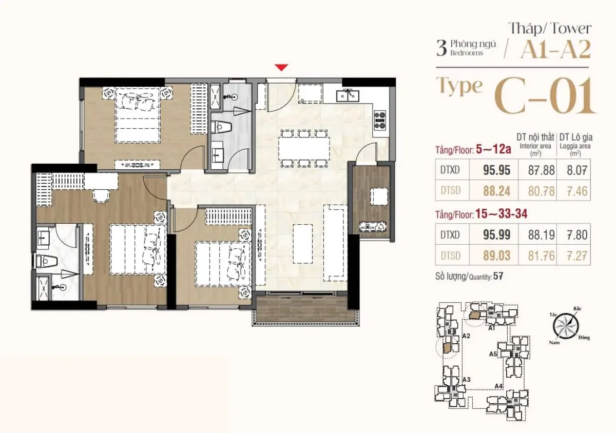 can 3 phong ngu 2 Phu My Hung Reals