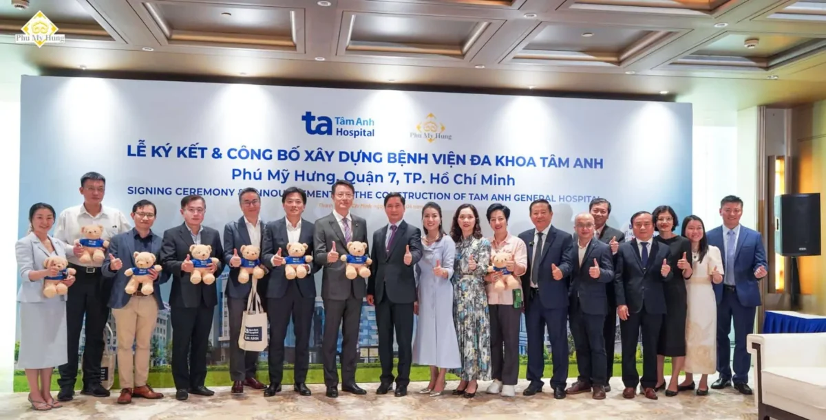 Phú Mỹ Hưng cùng Tâm Anh đang xây dựng 2 bệnh viên đa khoa chất lượng cao, dự kiến đi vào hoạt động vào 2028