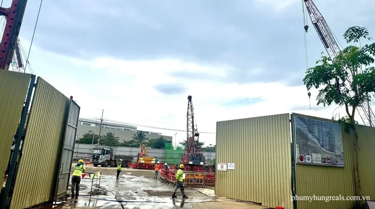 Tiến độ dự án MD3-1 đang thi công tầng hầm Tiến độ dự án MD3-1 đang thi công tầng hầm