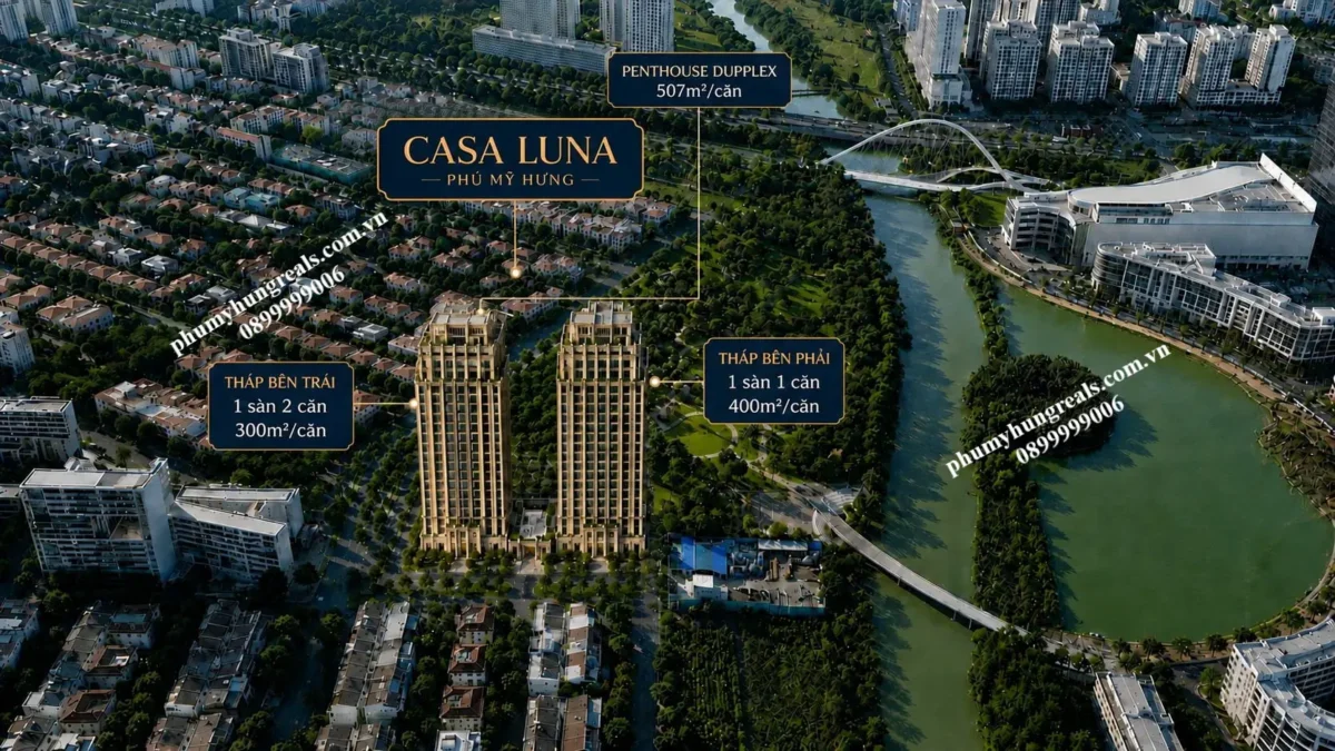 Thiết kế 2 tòa tháp Casa Luna