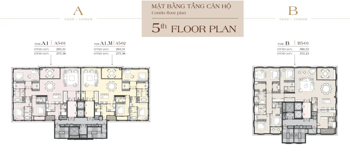 Mặt bằng tầng 5
