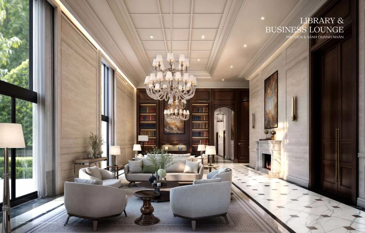LIBRARY &
BUSINESS LOUNGE - THƯ VIỆN & SẢNH DOANH NHÂN