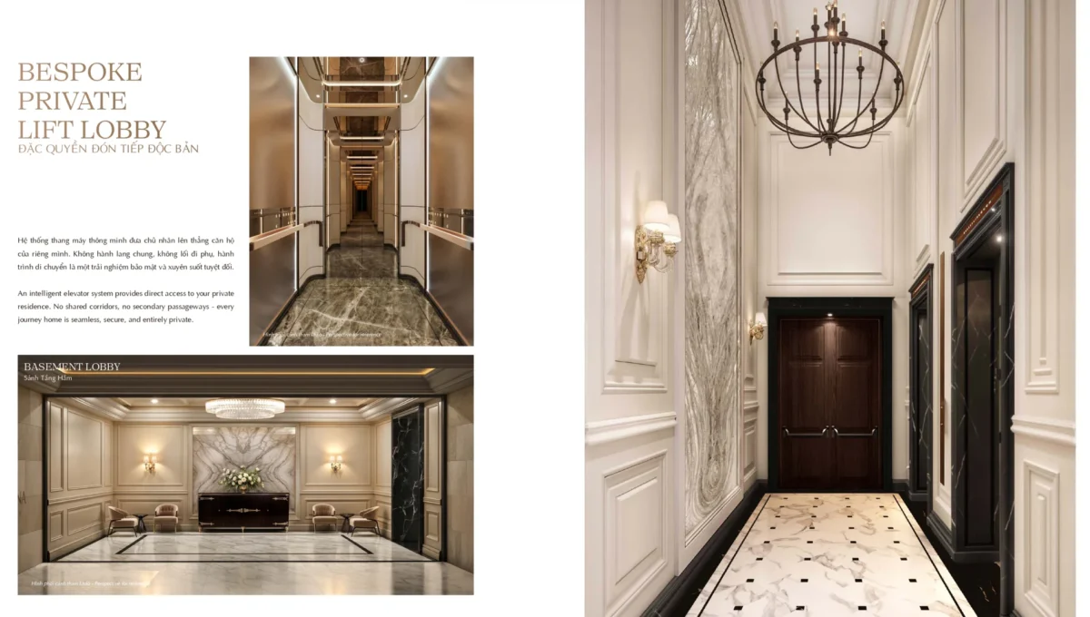 BESPOKE PRIVATE LIFT LOBBY - ĐẶC QUYỀN ĐÓN TIẾP ĐỘC BẢN