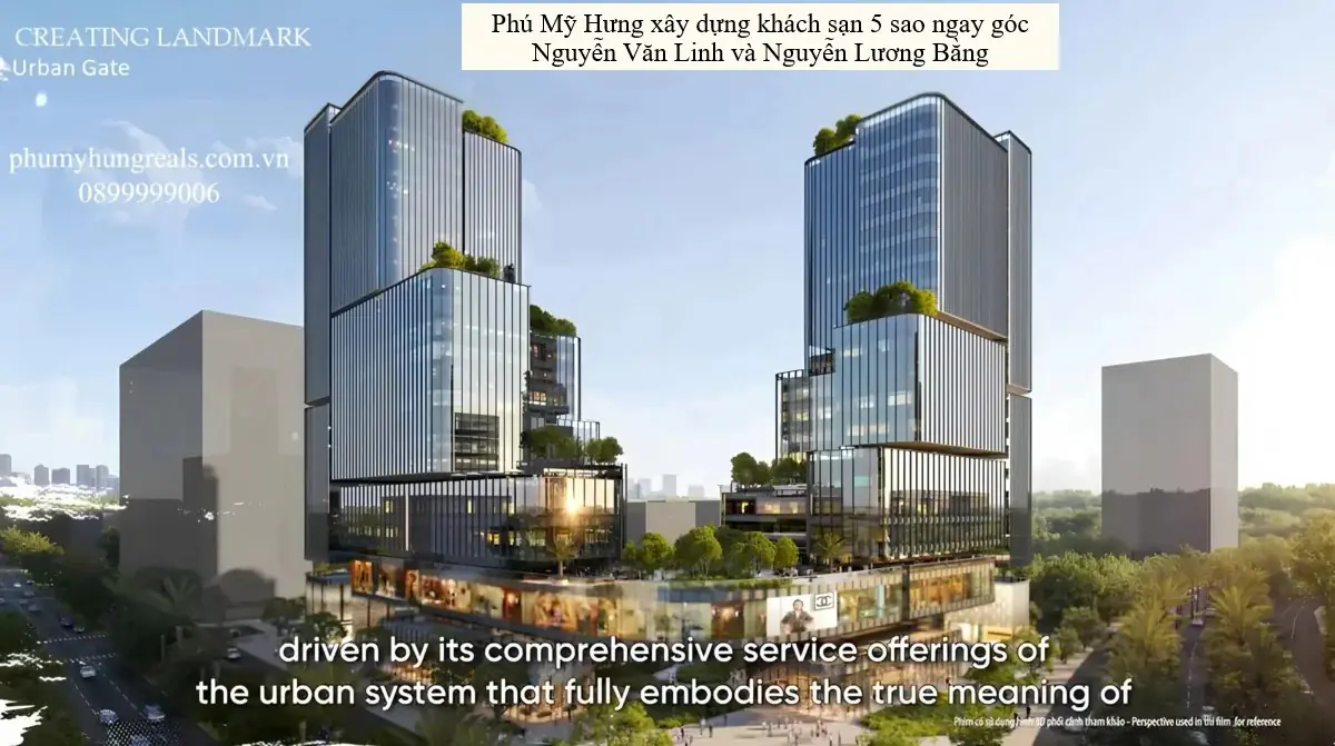 Cuối năm 2026 Phú Mỹ Hưng chính thức khởi công xây dựng khách sạn 5 sao ngay góc Nguyễn Lương Bằng giao với Nguyễn Văn Linh