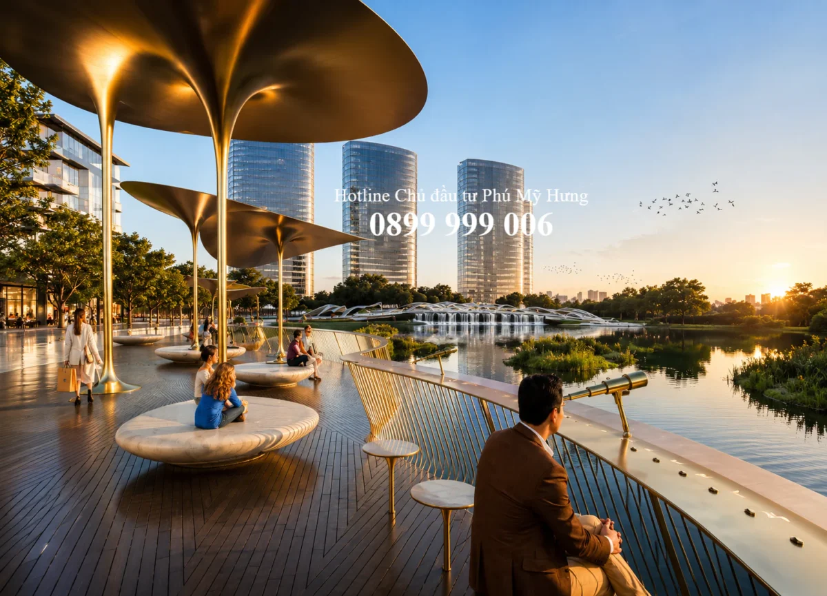 Đài quan sát các loài chim ở hòn đảo bảo tồn tại Hồ Bán Nguyệt
