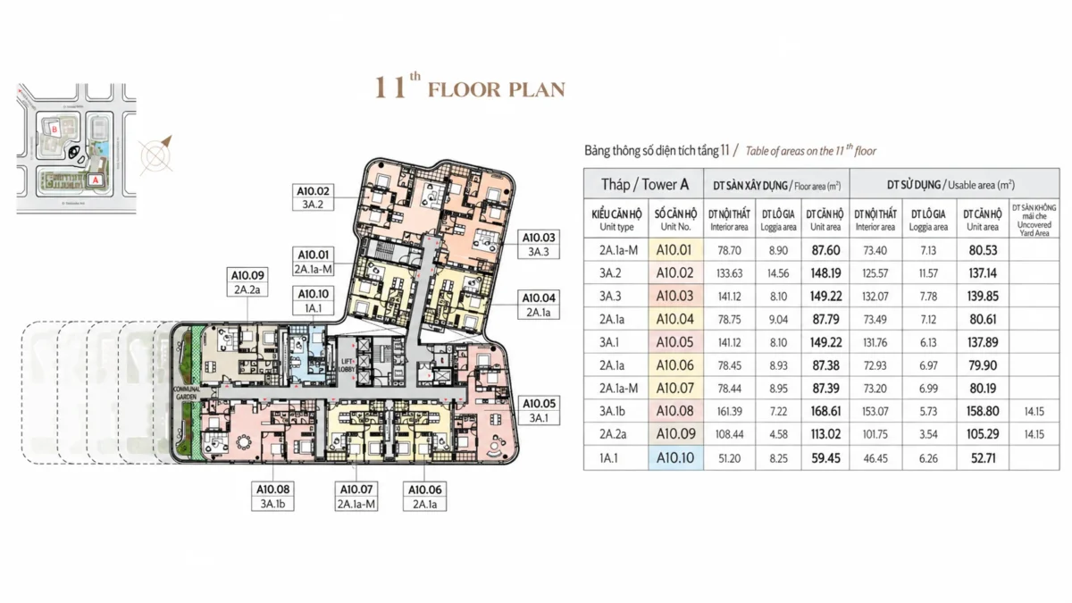Mặt bằng tầng 11