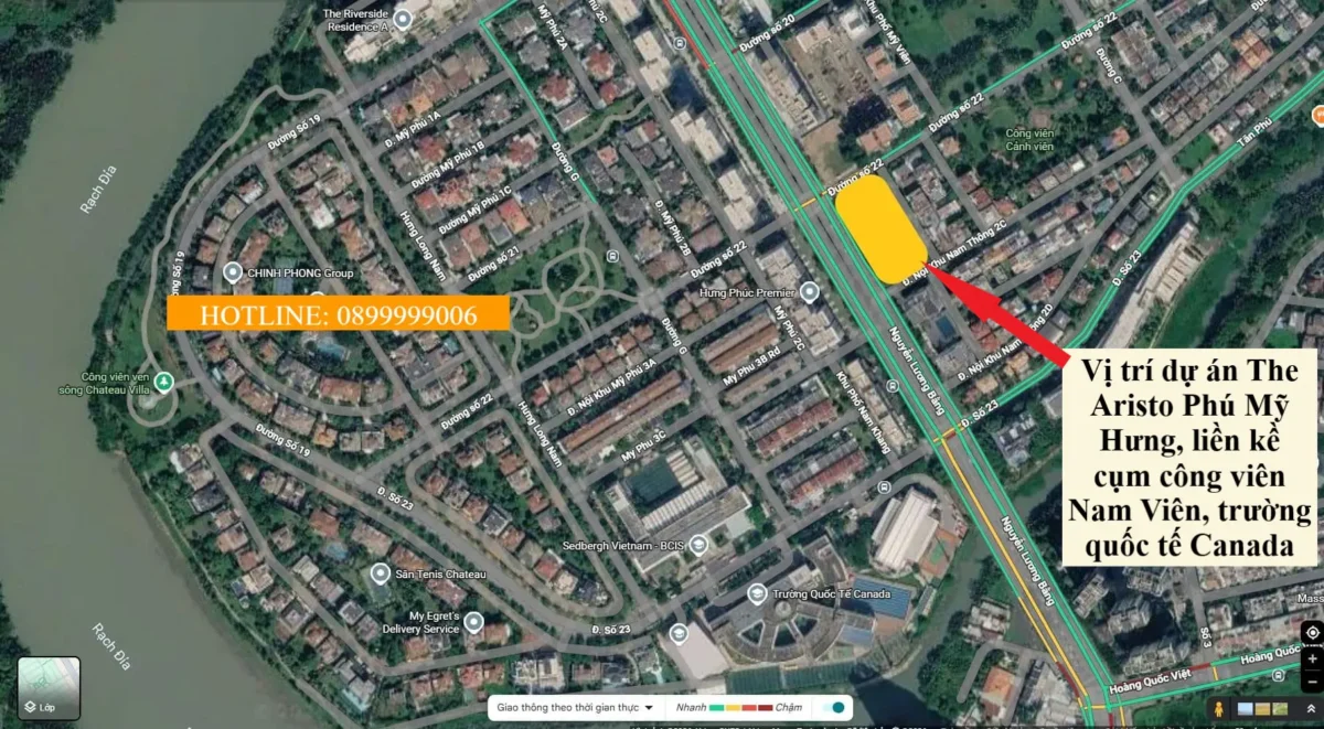 Vị trí dự án The Aristo Phú Mỹ Hưng