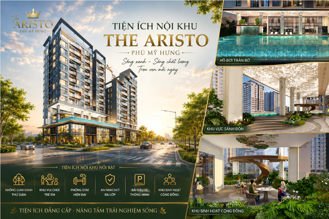 Tiện ích nội khu tại dự án The Aristo Phú Mỹ Hưng