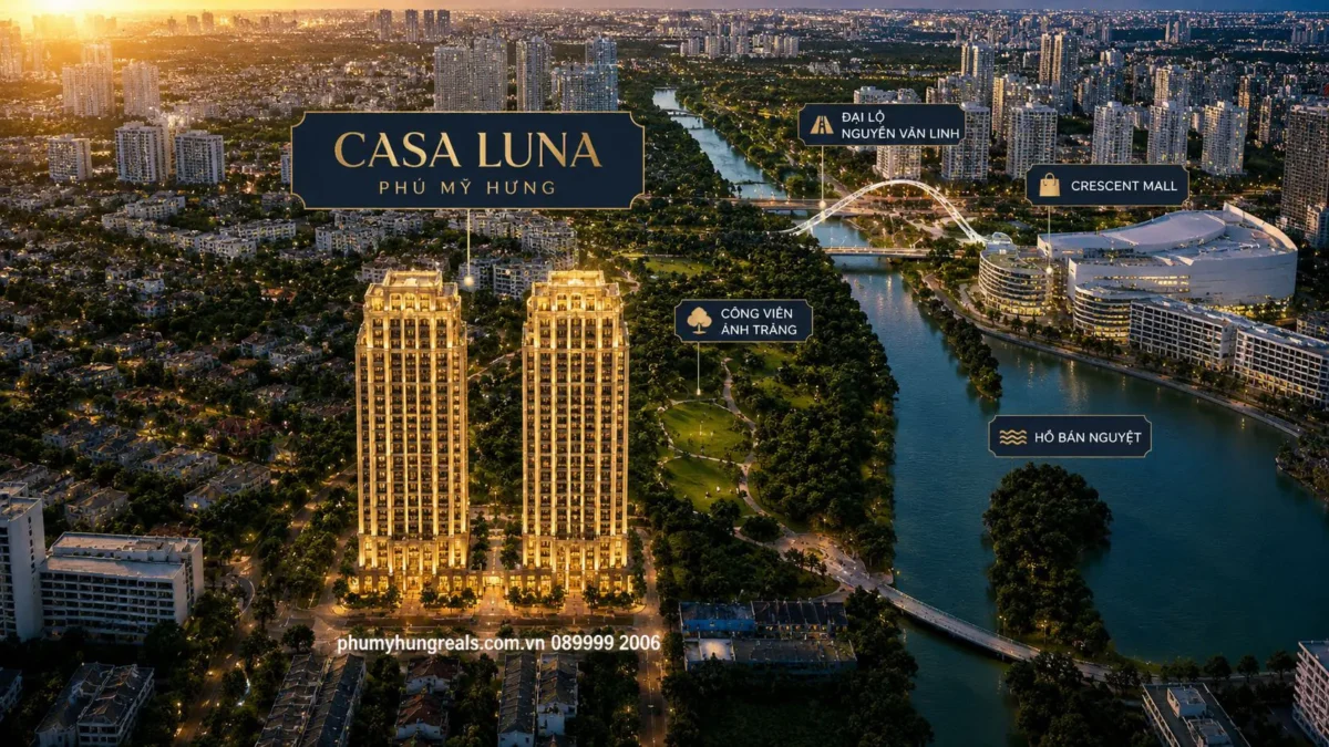 Phối cảnh tham khảo dự án Casa Luna Phú Mỹ Hưng