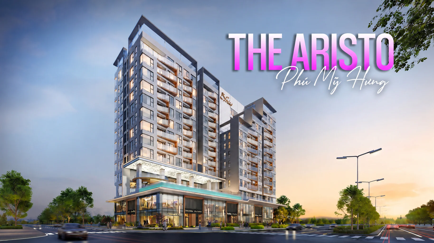 Phối cảnh chính thức dự án The Aristo cao 13 tầng